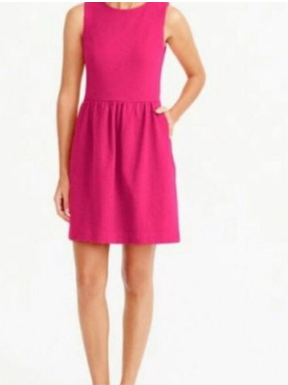 J. Crew Factory Daybreak Mini Dress in Fuchsia